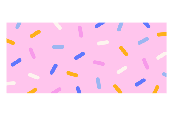 Color Sprinkles Pattern Stripe. Decorati Graphics & Illustrations