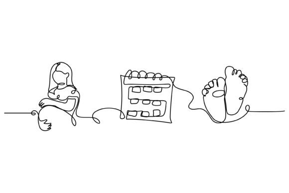 Continuous Line Design of Check Graphics & Illustrations