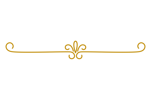 Golden Swirl Line Text Divider Graphics & Illustrations