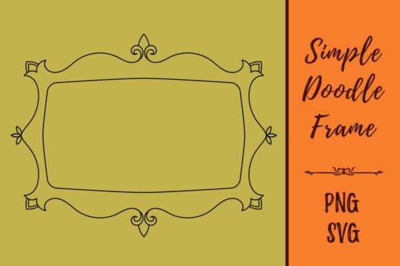 Hand-Drawn Doodle Picture Frame: Graphics & Illustrations