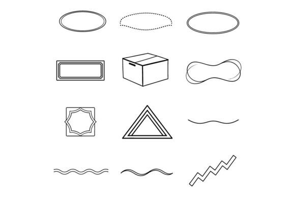 Hand Drawn Simple Elements Set: Graphics & Illustrations
