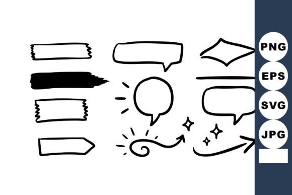 Hand Drawn Speech Bubbles Arrows and Dec Graphics Review