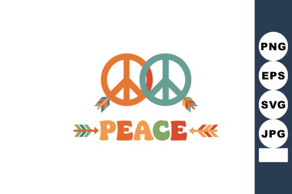 Peace Symbols with Colorful Arrows & D Graphics