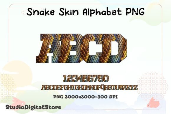 Snake Skin Alphabet PNG: Graphics & Illustrations for Bold Branding