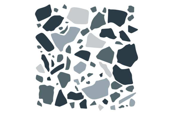 Terrazzo Pattern Graphics: Traditional Stone Tile Illustrations